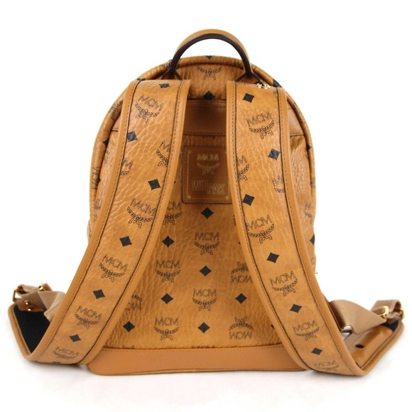 MCM x WIZPAK Cognac Brown Backpack Limited Edition with Dust bag & Shopping Bag - Picture 4 of 11